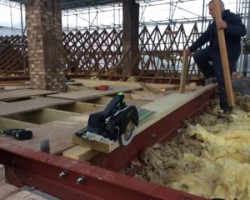 An image of a loft being converted