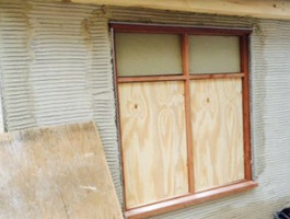 An image of a window which is being installed