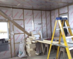 An image of an extension which is in progress