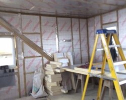An image of an extension which is in progress