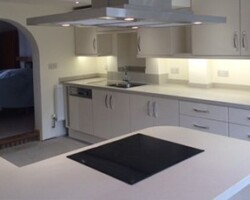 An image showing a newly installed kitchen