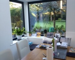 An image of a new dinning room which built and decorated