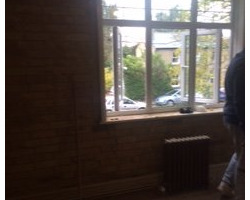 An image of a room which we're renovating