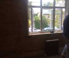 An image of a room which we're renovating